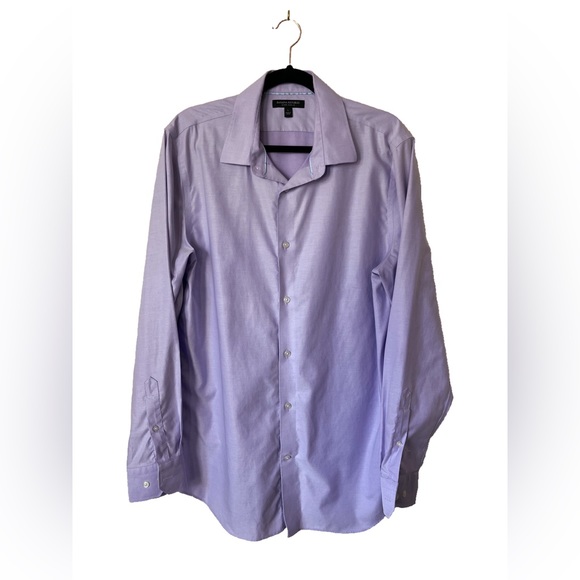 Banana Republic Mens Purple Dress Shirt - Picture 5 of 6